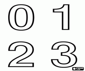 Раскраска число 4 Раскраска число 4